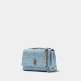Sac Porté Épaule The Slim Dual Chain - Marc Jacobs - Cuir - Bleu