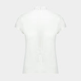 T-Shirt Heritage Crepe - Courreges - Synthétique - Blanc