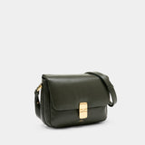 Sac À Bandoulière Grace Soft - A.P.C. - Cuir - Kaki