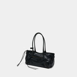 Sac Porté Épaule Le City East West - Balenciaga - Cuir - Noir
