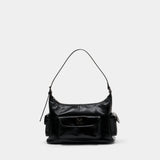 Sac À Main Dumbo.b - OFF WHITE - Cuir - Noir