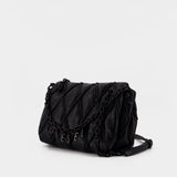 Sac Porté Épaule Charm-D Medium - DIESEL - Cuir Synthétique - Noir