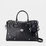 Sac À Main Rhyder Satchel 38 Glazed - Coach - Cuir - Noir