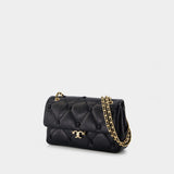 Sac Porté Épaule Bunny Knot Small - Tory Burch - Cuir - Noir