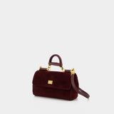 Sac Porté Épaule My Sicily - Dolce&Gabbana - Cuir - Bordeaux
