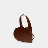 Sac À Bandoulière Mini Heart - Coperni - Cuir - Marron