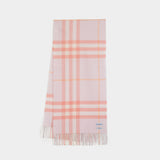 Écharpe Giant Check - Burberry - Laine - Rose