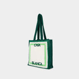 Cabas Crochet - Casablanca - Coton - Vert