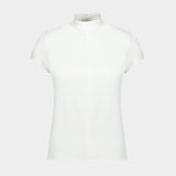 T-Shirt Heritage Crepe - Courreges - Synthétique - Blanc