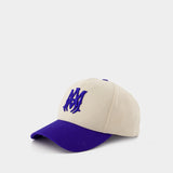 Casquette Ma Two Tone - Amiri - Coton - Beige/Blue