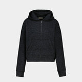 Hoodie Swee Zip Mo Animalier - Zadig & Voltaire - Coton - Noir