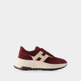 Sneakers H669 Allacciato H - Hogan - Cuir - Bordeaux