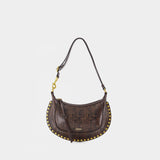 Sac Porté Épaule Oskan Moon - Isabel Marant - Cuir - Marron