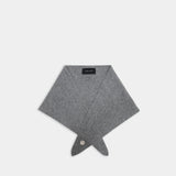 Écharpe Cashmere Neckerchief W/ Emb - Simone Rocha - Cachemire - Gris