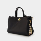 Cabas Ll Small Cotswolds - Burberry - Cuir - Noir