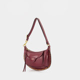 Sac À Bandoulière Moon Pocket - Isabel Marant - Cuir - Bordeaux