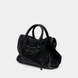 Sac À Main Le City - Balenciaga - Coton - Noir