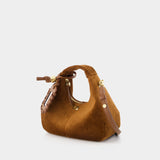 Sac À Main Hobo Mini Hobo Corduroy - Ganni - Synthétique - Marron