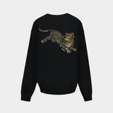 Cardigan Rws Jumping Tiger - Kenzo - Coton - Noir