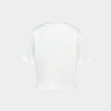 T-Shirt Taida Heart Strass - Zadig & Voltaire - Coton - Blanc