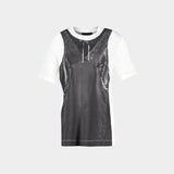 T-Shirt Patchwork Trompe L'oeil - Simone Rocha - Coton - Blanc/Noir