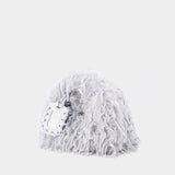 Sac À Main Hobo Mini - Ganni - Synthétique - Gris