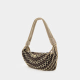 Sac À Bandoulière Fortune Croissant Filt - Lemaire - Cuir - Beige
