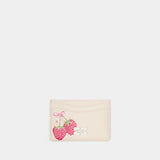 Porte Carte Bou - Ganni - Cuir - Multi