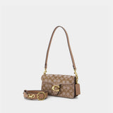 Sac Porté Épaule Crystal Soft Tabby 20 - Coach - Cuir - Beige