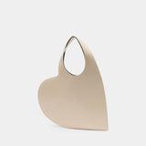 Sac Porté Épaule Heart Tote - Coperni - Cuir - Beige