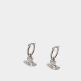 Boucles D'oreilles Ondina Hoop - Vivienne Westwood - Métal - Argenté