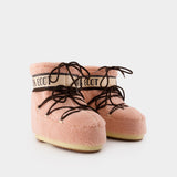 Bottines Icon Low - Moon Boot - Synthétique - Rose
