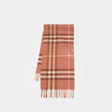 Écharpe Mu Giant Check - Burberry - Cachemire - Marron