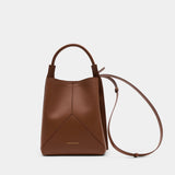 Sac À Main Victoria Bucket - Victoria Beckham - Cuir - Marron