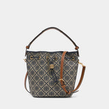 Sac À Main T-Monogram - Tory Burch - Cuir - Bleu