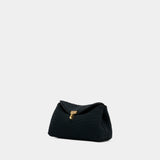 Pochette Mini T-Lock - TOTEME - Toile - Noir