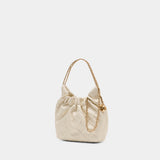 Sac Porté Épaule Fleming Mini - Tory Burch - Cuir - Beige
