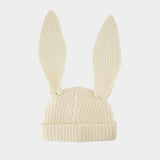 Bonnet Chunky Rabbit - Charles Jeffrey Loverboy - Laine - Blanc