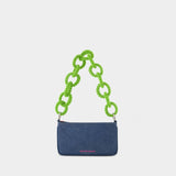 Sac Baguette Denim - Germanier - Perles - Multi