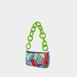 Sac Baguette Denim - Germanier - Perles - Multi
