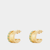 Boucles D'Oreille Mini Slot - Ivi - Or - Sauge