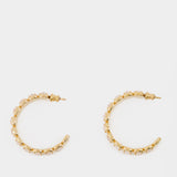 Boucles D'Oreille Medium Toy - Ivi - Or - Doré Cristal