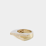 Bague Handcuff Purple - Rainbow K - 9K Or - Jaune