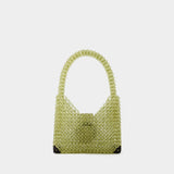 Sac Hobo à Perles - Germanier - Perles - Vert/Noir