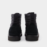 Classic Mini Lace-Up Homme en Synthétique Noir