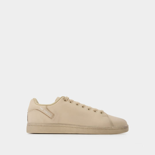 Baskets Orion Beige en Cuir Beige