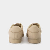 Baskets Orion Beige en Cuir Beige