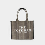 The Large Tote Bag Monogram - Marc Jacobs - Coton - Beige Multi