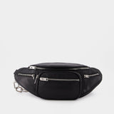 Sac Banane Attica en Cuir Nappa Noir
