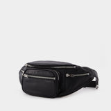 Sac Banane Attica en Cuir Nappa Noir